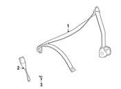BMW Seat Belt Receptacle Bolt - Genuine BMW 52108212208