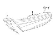 BMW Deck Lid Finish Panel - Genuine BMW 63217451770