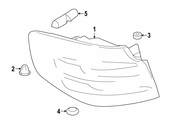 BMW Tail Light Gasket - Genuine BMW 63217463141