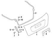 Mini Deck Lid Hinge - Genuine Mini 41007360369