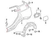 Mini Body C-Pillar Reinforcement - Genuine Mini 41217474059