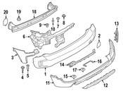 Mini Bumper Corner Cover - Genuine Mini 51127391205