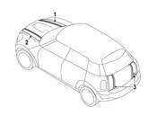 MINI Liftgate Decal - Genuine MINI 51142184356