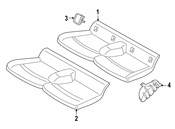 Mini Seat Belt Anchor Plate Cover - Genuine Mini 52207388515