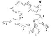 BMW Engine Coolant Pipe - Genuine BMW 17128602678