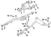 BMW Catalytic Converter Gasket - Genuine BMW 18308584100