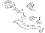 BMW Transmission Crossmember - Genuine BMW 22321094779