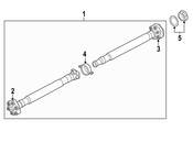 BMW Drive Shaft Center Support - Genuine BMW 26118488057