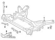 BMW Suspension Subframe Reinforcement Bracket - Genuine BMW 31106883605