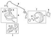 BMW Brake Master Cylinder Reservoir - Genuine BMW 34336873448