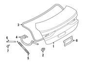 BMW Deck Lid Hinge - Genuine BMW 41009465133