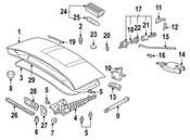 BMW Deck Lid Hinge - Genuine BMW 41628413371