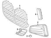 BMW Grille Molding - Genuine BMW 51118078613