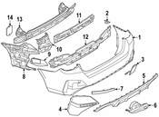 BMW Bumper Trim - Genuine BMW 51128081711