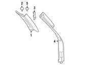 BMW Body D-Pillar Trim Panel - Genuine BMW 51437849000