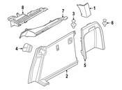 BMW Seat Belt Anchor Plate Cover - Genuine BMW 51477369186