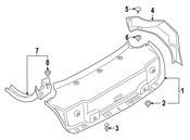 BMW Quarter Panel Gutter - Genuine BMW 51497453777