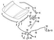 BMW Hood Seal - Genuine BMW 51767462096
