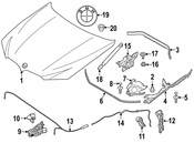 BMW Hood Seal - Genuine BMW 51768075323