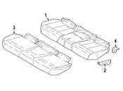 BMW Seat Belt Anchor Plate Cover - Genuine BMW 52207474100