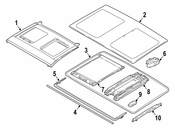 BMW Sunroof Glass Seal - Genuine BMW 54107361005