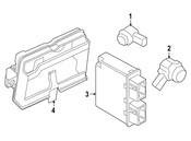 BMW Parking Aid System Control Module Bracket - Genuine BMW 61136991162