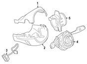BMW Steering Column Switch Housing - Genuine BMW 61319351148