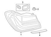 BMW Tail Light Bezel - Genuine BMW 63217378075