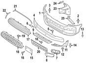Mini Bumper Trim - Genuine Mini 51117405409