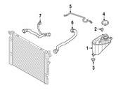 BMW Engine Coolant Bypass Hose - Genuine BMW 17129485191