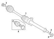 BMW Axle Shaft Seal - Genuine BMW 27208679866