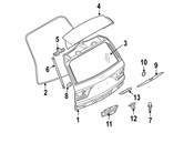 BMW Liftgate Hinge - Genuine BMW 41623422367