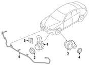 BMW Parking Aid Sensor Bracket - Genuine BMW 51118084591