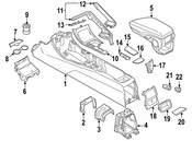 BMW Console Armrest - Genuine BMW 51169317571