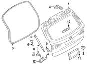 BMW Liftgate Lift Support - Genuine BMW 51247412408