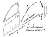 BMW Door Applique Gasket - Genuine BMW 51337419507