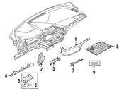 BMW Instrument Panel Storage Compartment - Genuine BMW 51457943146