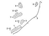 BMW Deck Lid Release Cable - Genuine BMW 51497430621