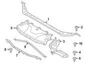 BMW Radiator Support Access Cover - Genuine BMW 51647436781