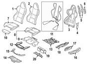 BMW Seat Belt Retractor Cover - Genuine BMW 52107898481