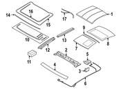 BMW Sunroof Motor - Genuine BMW 54109448737