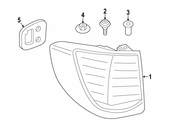 BMW Tail Light Gasket - Genuine BMW 63217342236