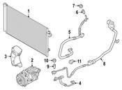 BMW AC Refrigerant Suction Hose - Genuine BMW 64539324805