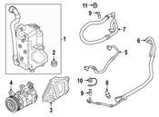 BMW AC Refrigerant Discharge Hose - Genuine BMW 64539354553