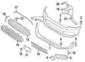 Mini Bumper Cover Spacer Panel - Genuine Mini 51117390529