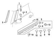 Mini Body A-Pillar Trim Panel Bracket - Genuine Mini 51137344185