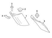 Mini Body D-Pillar Trim Panel - Genuine Mini 51437392336