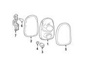 MINI Tail Light Bezel - Genuine MINI 63129812631