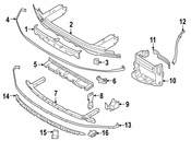BMW Bumper Cover Reinforcement Bracket - Genuine BMW 51118065720