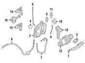 BMW Door Lock Knob - Genuine BMW 51217428518
